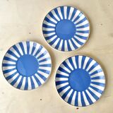 Set of 3 FOX TROTT coffee cups from Sarreguemines, 1930s, Art Deco service.