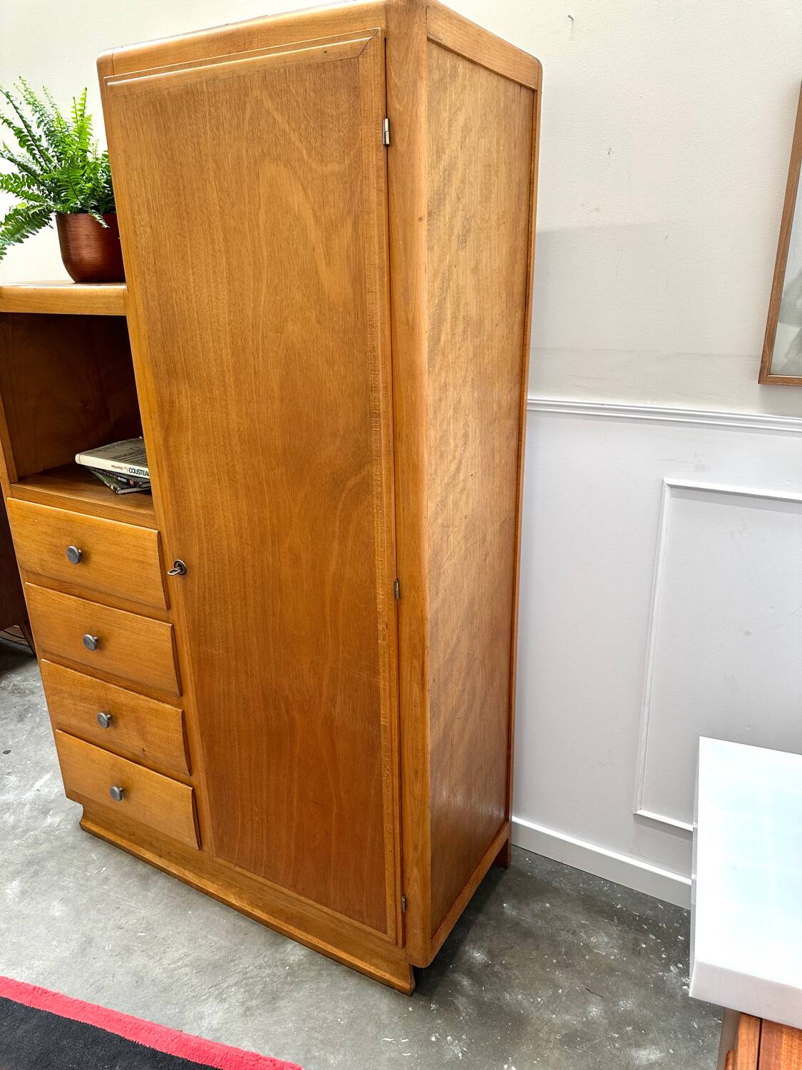 Vintage asymmetrical wardrobe