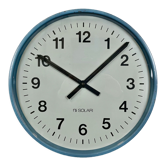 Grey Industrial Italien Wall Clock from Fratelli Solari Udine, 1970s