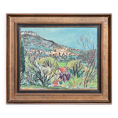 Robert savary (1920-2000) huile sur toile représentant un paysage provençal