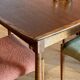 Vintage Scandinavian oak table "Mette"