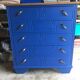 Commode bleu majorelle époque art déco