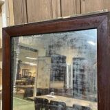 19th century mirror with wooden frame, in its original state - 1m79x87cm