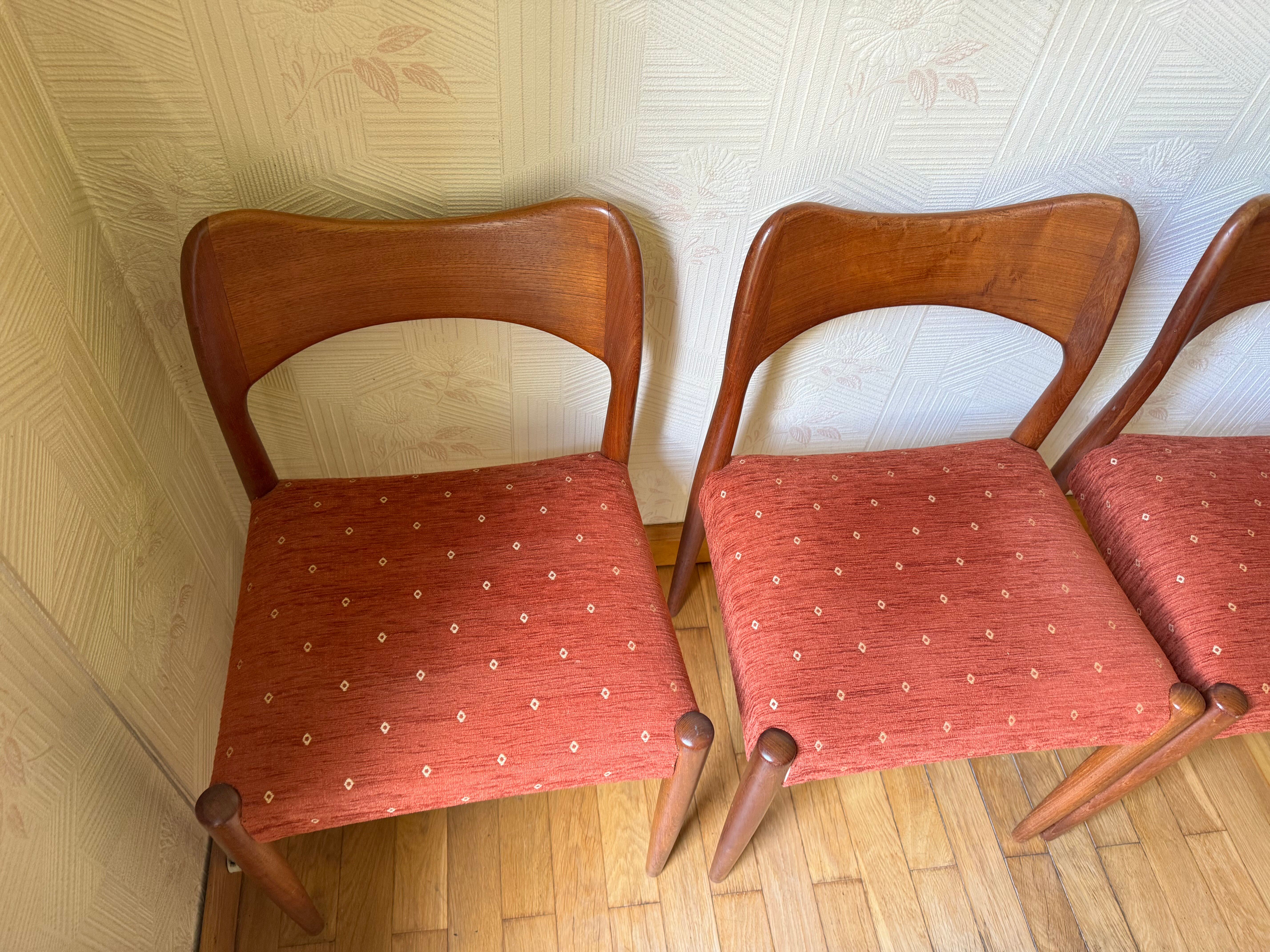 Table et chaises salle à manger,par Henning Kjaernulf pour Vejle Stole