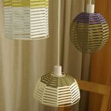 Woven ball suspension on metal structure / D 25cm