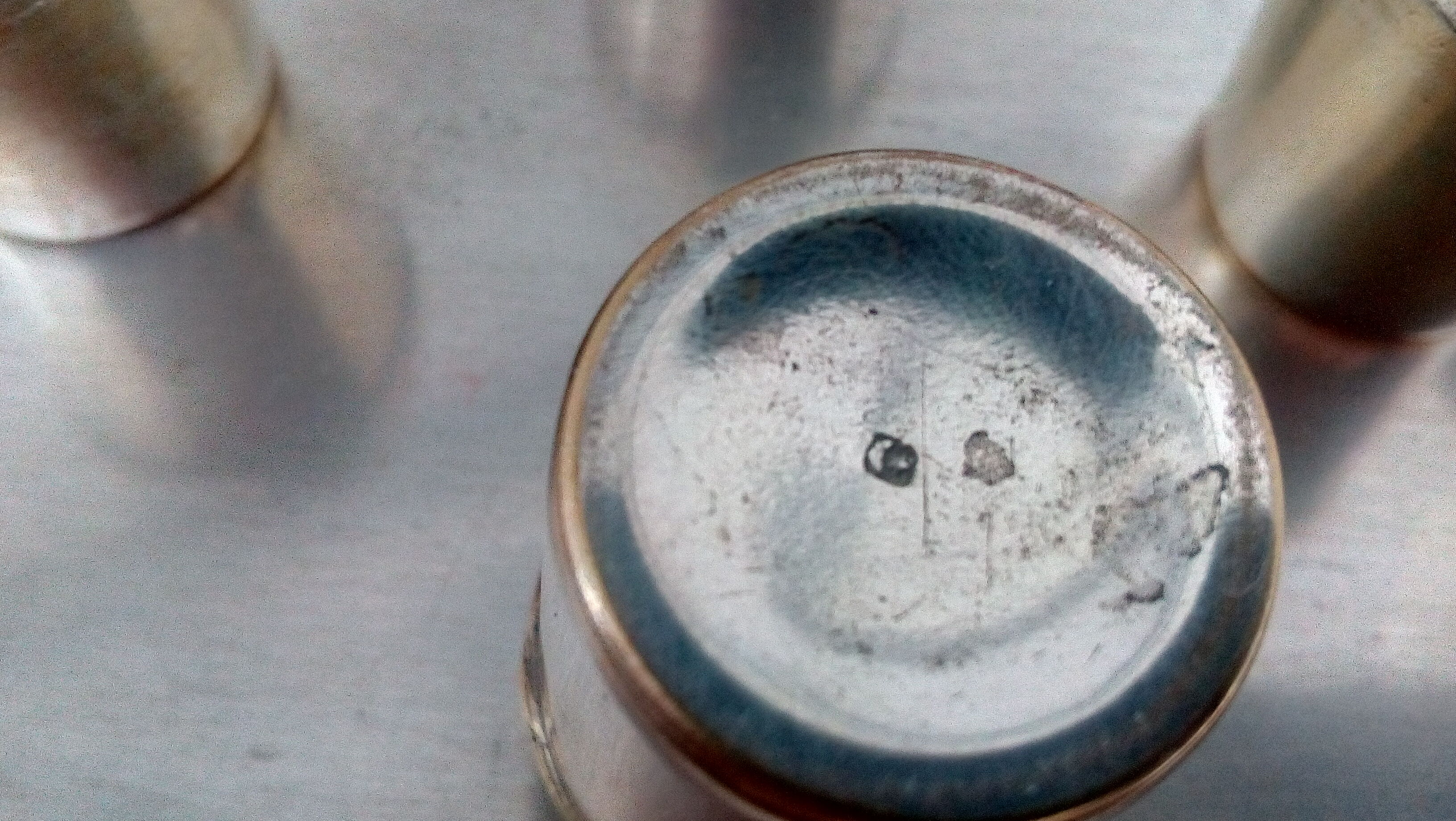 Silver metal liquor service