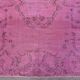 Tapis Oushak rose vintage