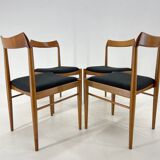 Set of four danish dining chairs, carefully refurbished.