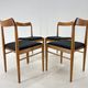 Ensemble de quatre chaises de salle à manger danoises