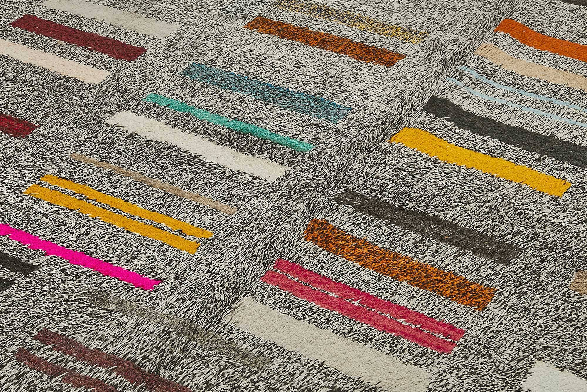 Handwoven Turkish Recycled Boho Rug 245 cm x 343 cm