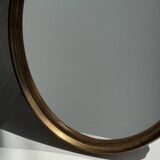 Miroir ovale doré classique 42x32
