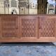 Vintage 1960s oak and oak marquetry sideboard