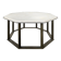 Table basse octogonale des années 40 plateau marbre