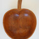 Large flat wooden vintage Apple shaped