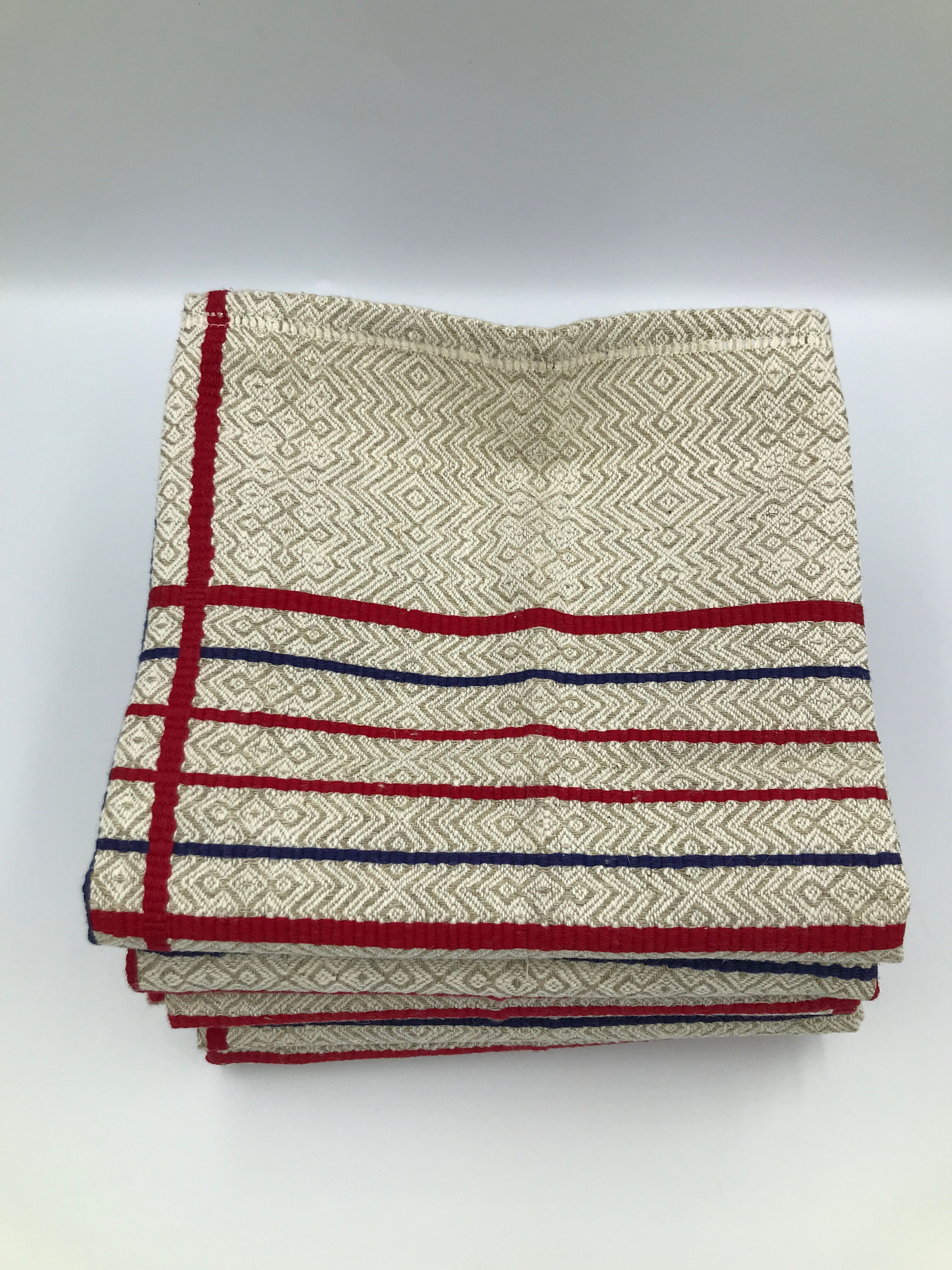 Nappe and 6 old cotton and linen towels