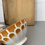 Faience faceted bowl