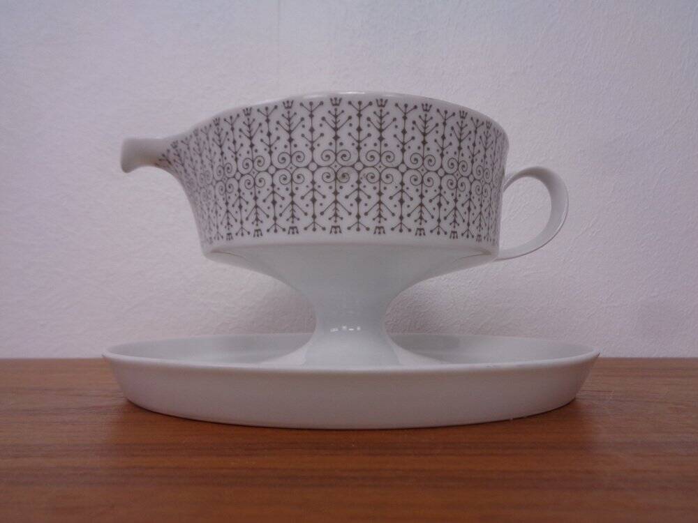 Porcelain Sauce Boat by Tapio Wirkkala for Rosenthal, 1960s