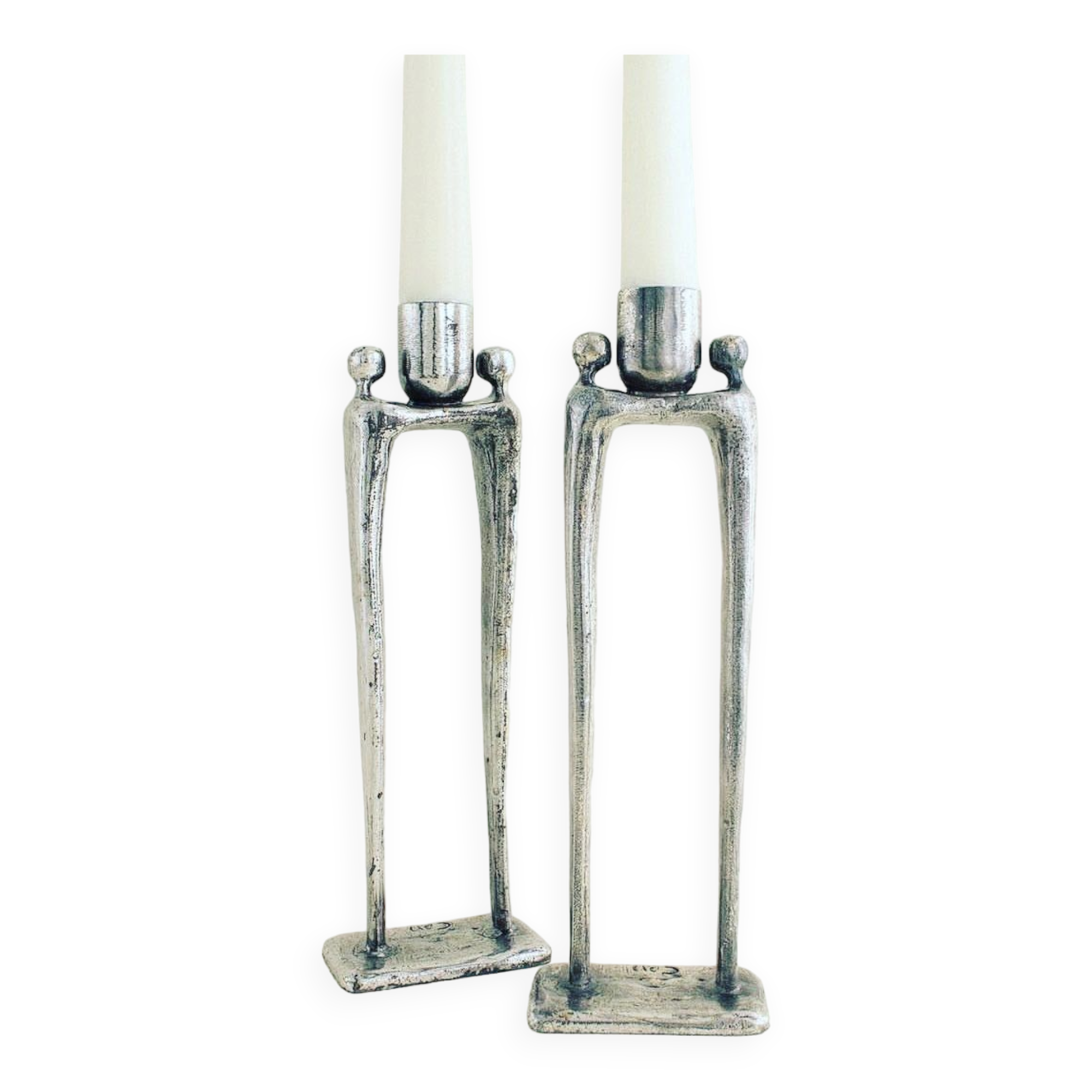Pair of candlesticks designed by Corry Ammerlaan.