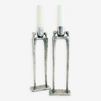 Pair of candlesticks designed by Corry Ammerlaan.