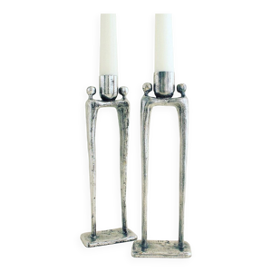 Paire de bougeoirs conçus