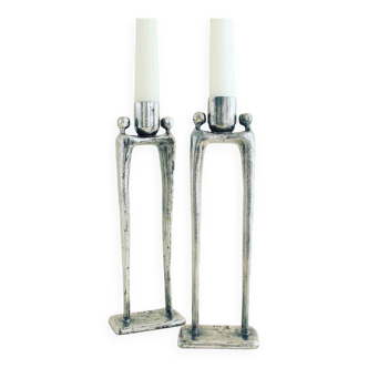 Pair of candlesticks designed by Corry Ammerlaan.