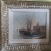 Tableau marine vers 1940 par Claude Marcy