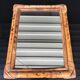 Tiger bamboo mirror 28x34cm