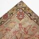 Oriental Pattern Classic Red Black Vintage Persian Rug, 132x222Cm