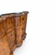 antique walnut serpentine commode