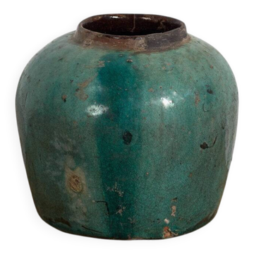 Vase ancien vert émeraude (c.1820) #13