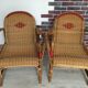 Pair of rattan chairs