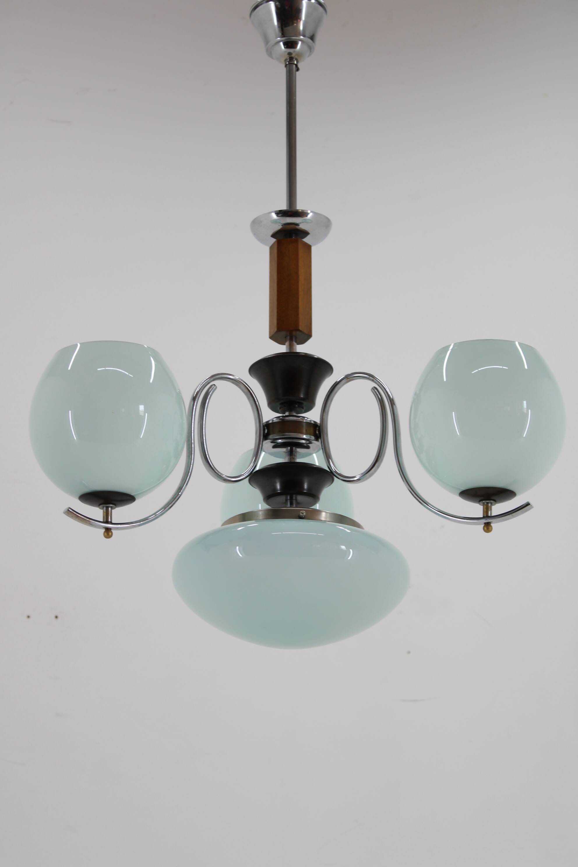 1930s Art Deco Chandelier ,Czechoslovakia