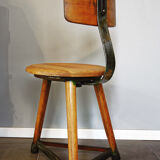 Workshop chair Ama elastic round with backrest (413)