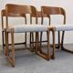Set of 4 Baumann sled chairs, France circa 1970.
