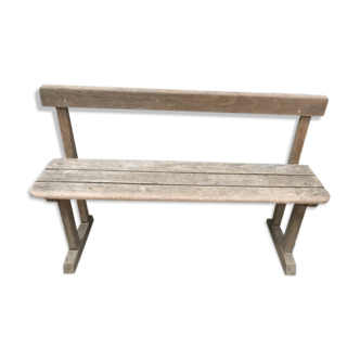 Old school wooden bench
