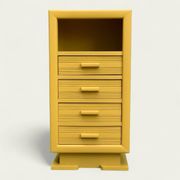 Ochre yellow Art Deco chest of drawers
