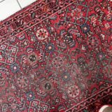 Distressed antique Persian Hamadan runner 2.8' x 9.11' - circa 1920 (1C1199)