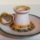 Duo of 50s ceramic hand candle holders