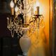 19th-century French crystal table lamp