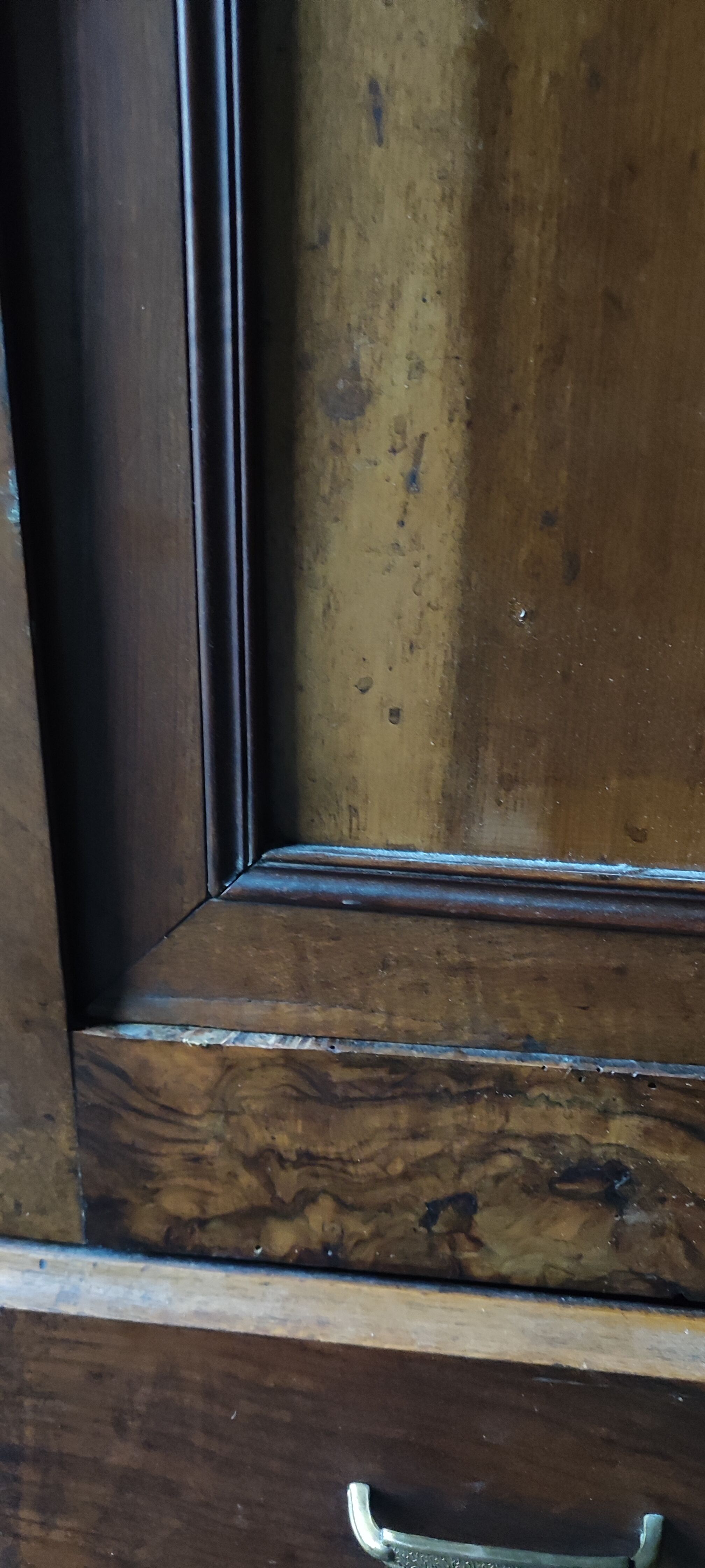 Wardrobe two doors Louis Philippe walnut