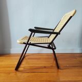 Chaise Italienne pliante vintage 1970