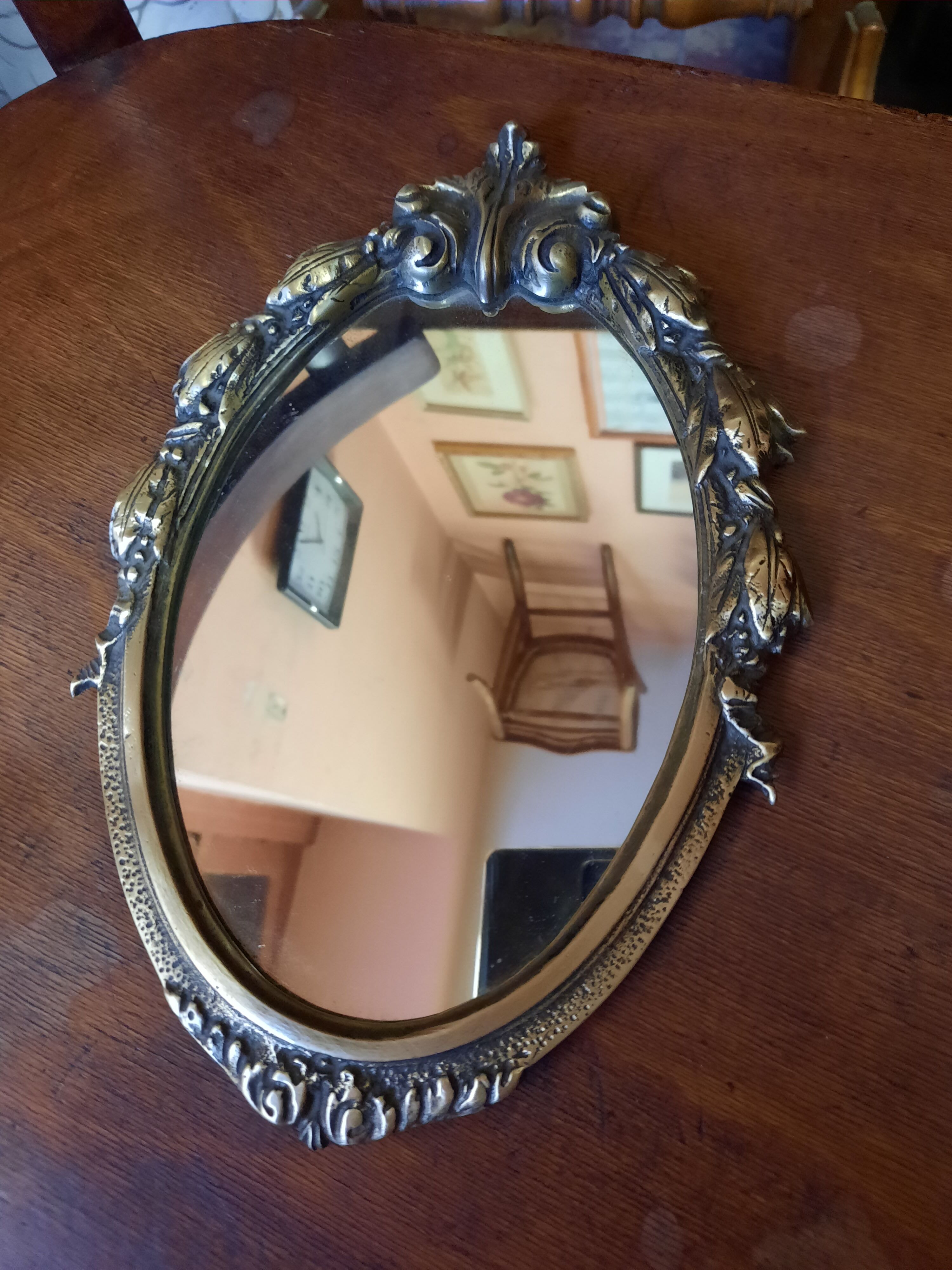 Baroque bronze mirror