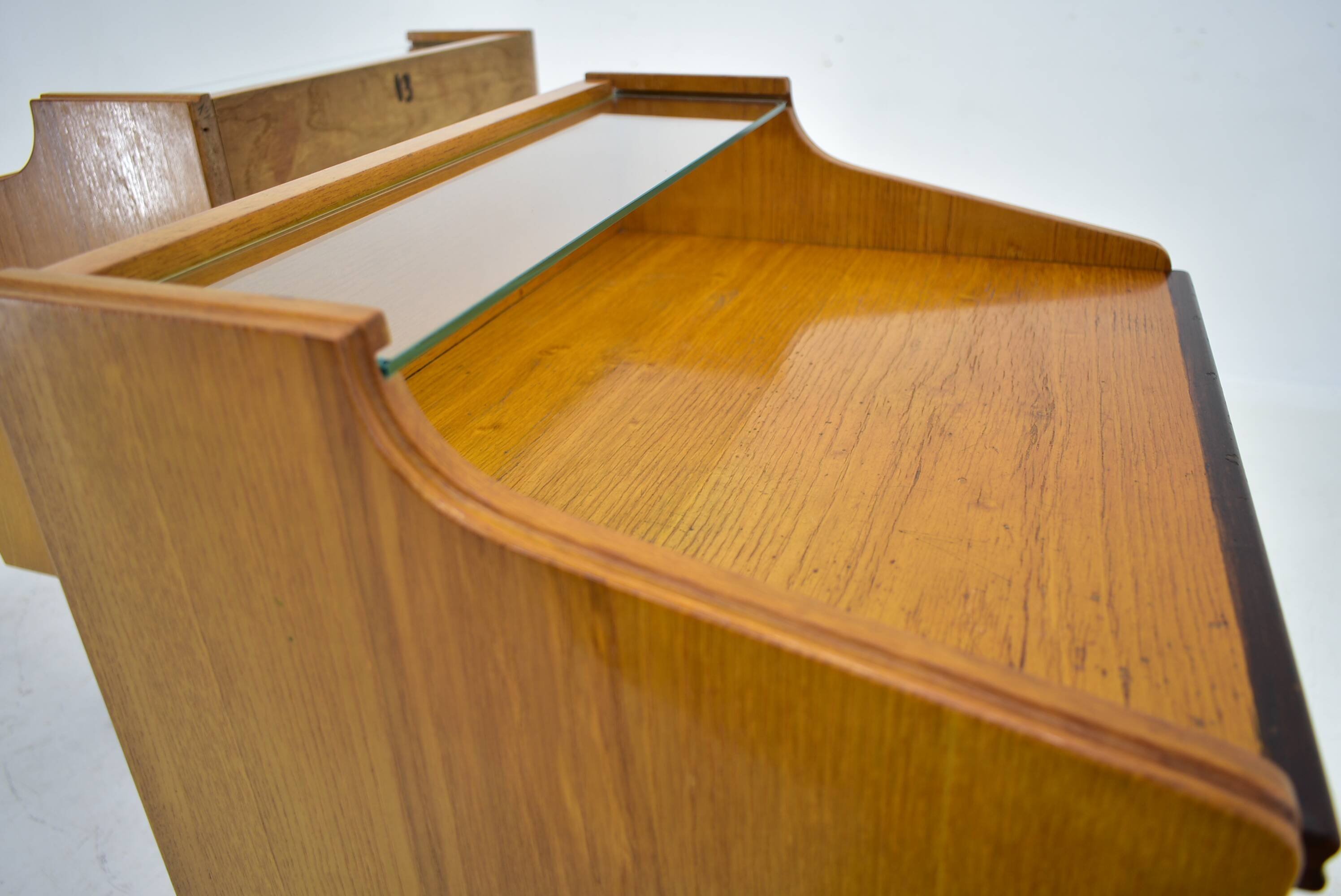 1960s pair of midcentury bedside tables by Mojmir Požár, Czechoslovakia