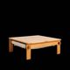 Large brutalist coffee table by Tage Poulsen, Denmark, 1960s.