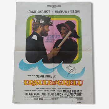 Affiche de cinéma originale "Ursule et Grelu"