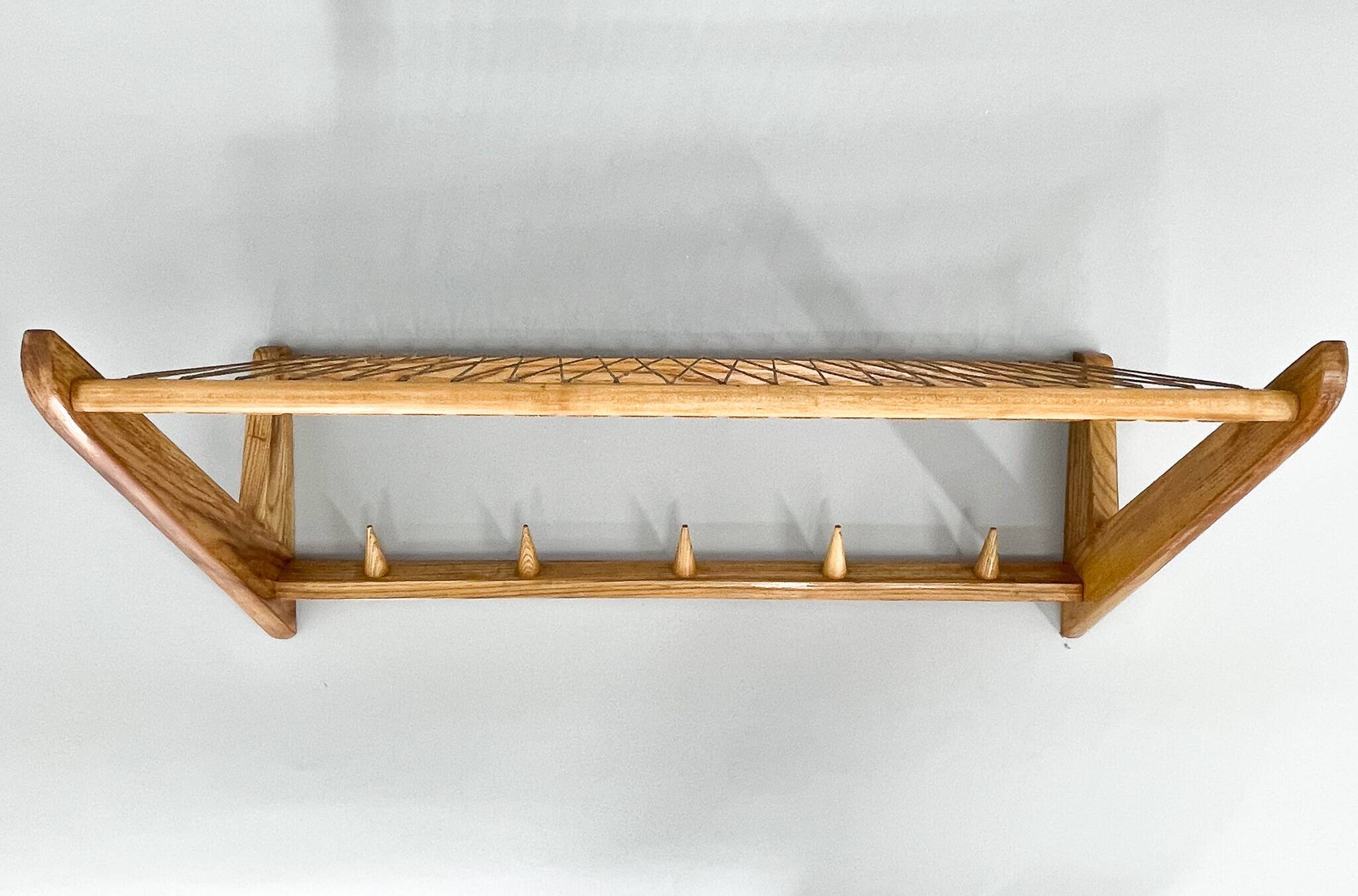 Mid-century Wooden Wall Hanger by ULUV, Czechoslovakia, 1960s