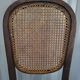 Vintage Thonet style bistro chair in cane and turned wood