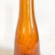Soliflore en verre ambrée