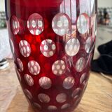 Large Bohemian crystal vase