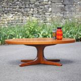 Baumann coffee table, star foot wooden table, vintage coffee table, living room table, 70's